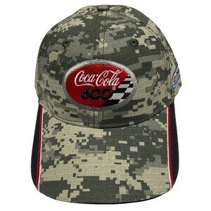 Coca-Cola 600 Charlotte Motor Speedway 2017 Camo Print Cap OS 100% Cotton